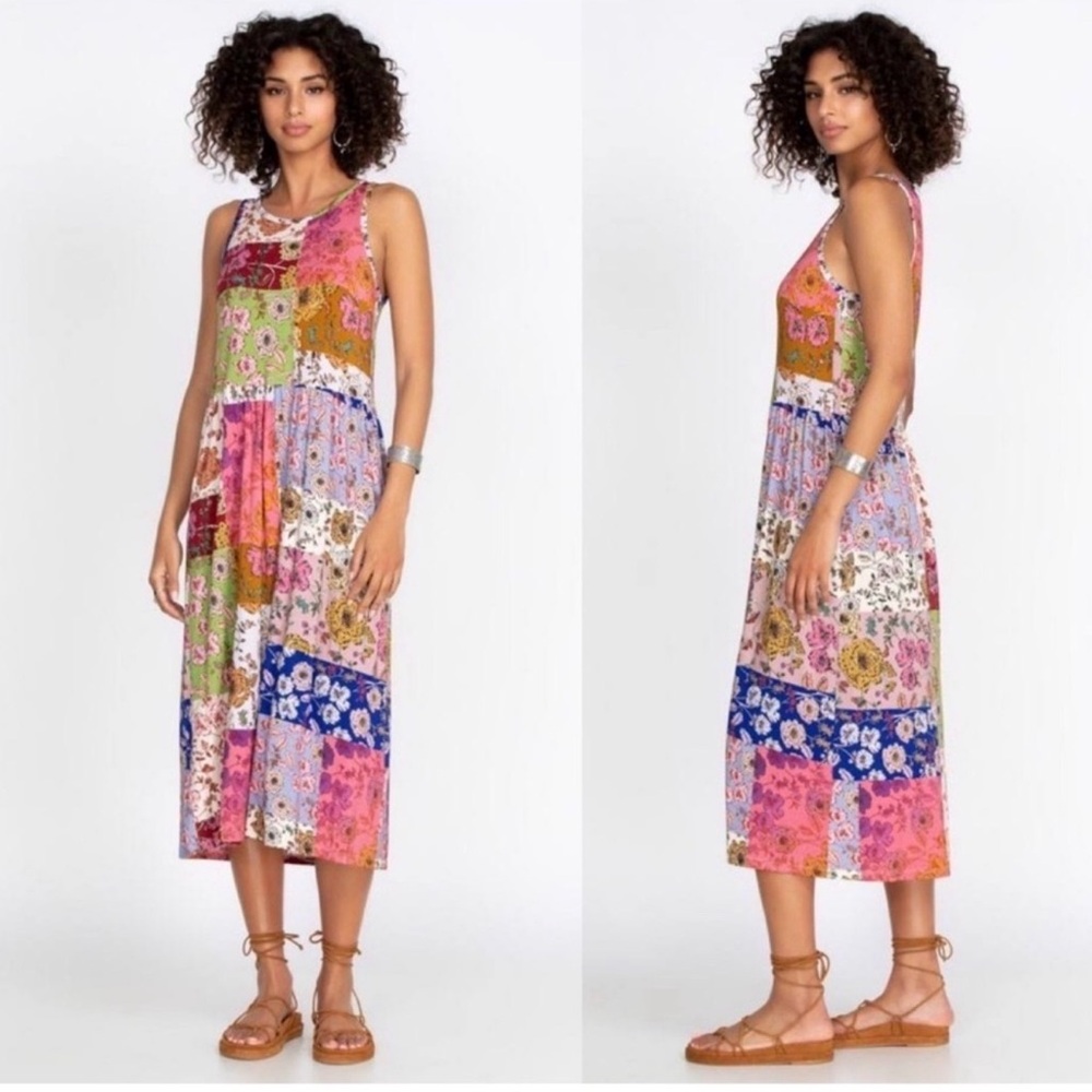 NEW w/ Tags Johnny Was Cosmo Easy Fit Tea Length Dress Size XL - Picture 2 of 10